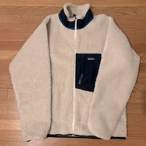 Patagonia Retro X Fleece - Size Large, Cream Color